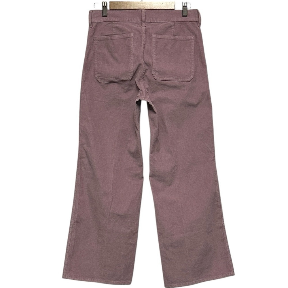 J. CREW Petite camp-pocket wide-leg pant stretch corduroy Misty Berry Size‎ P26 - Picture 6 of 7